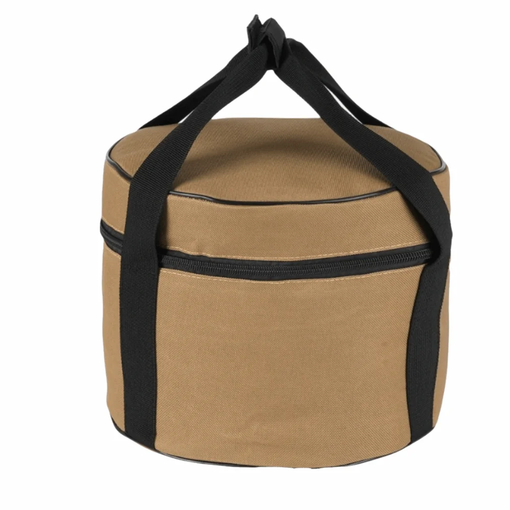 Oxford Cloth Outdoor Cookware Storage Bag Portable With Zippered Closure Camping Cooker Organizer Waterproof Large Capacity