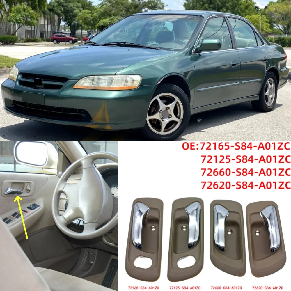 

Для Honda Accord 1998-2002 Внутренняя ручка двери автомобиля OE: 72165-S84-A01 72125-S84-A01 72165-S84-A01ZC