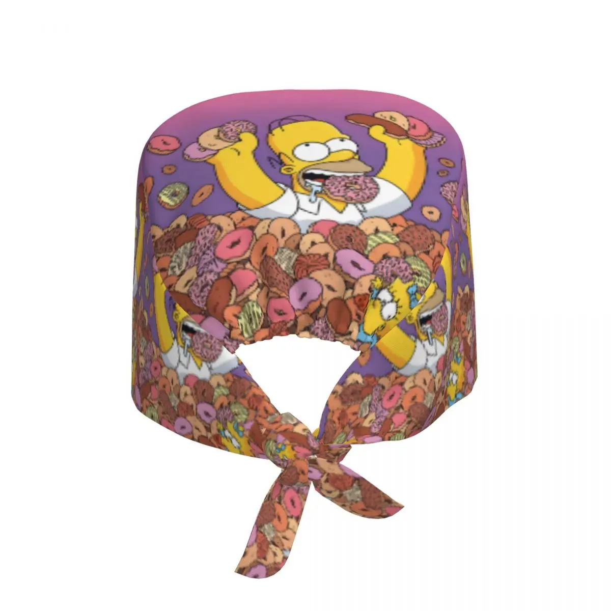 Custom The S-Simpsones-Anime Medical Staff Scrubs Hat Women Men Cartoon Homer Doctor Nursing Surgical Cap Scrub Caps