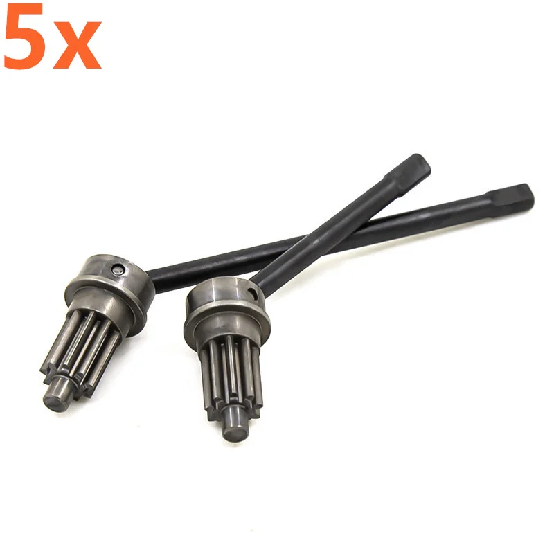 

5sets RC Cars Parts For 1/10 TRAXXAS TRX4 TRX6 Metal Drive Shaft Front Wheel Door Bridge Drive Output Shaft Universal Joint CVD