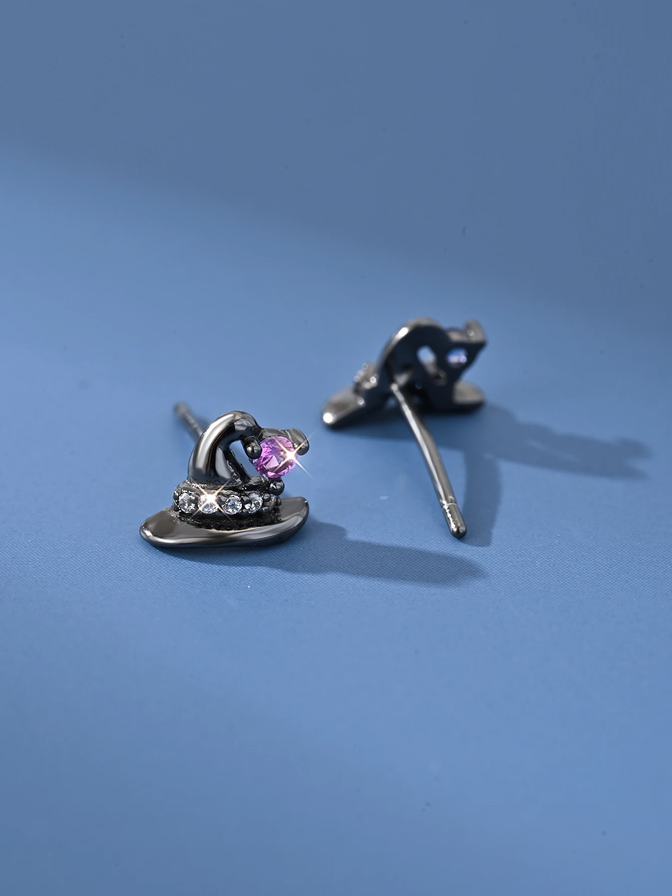 

Wizard Magic Hat, 925 Sterling Silver Inlaid Zircon Earrings For Women, Personalized, Cute Jewelry, Holiday Birthday Gift