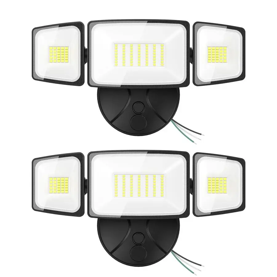 

2 Pack 75W Flood Lights Outdoor, 7000LM LED Flood Lighting Outdoor Switch Controlled, IP65 Waterproof Exterior Floodlight Fixtur