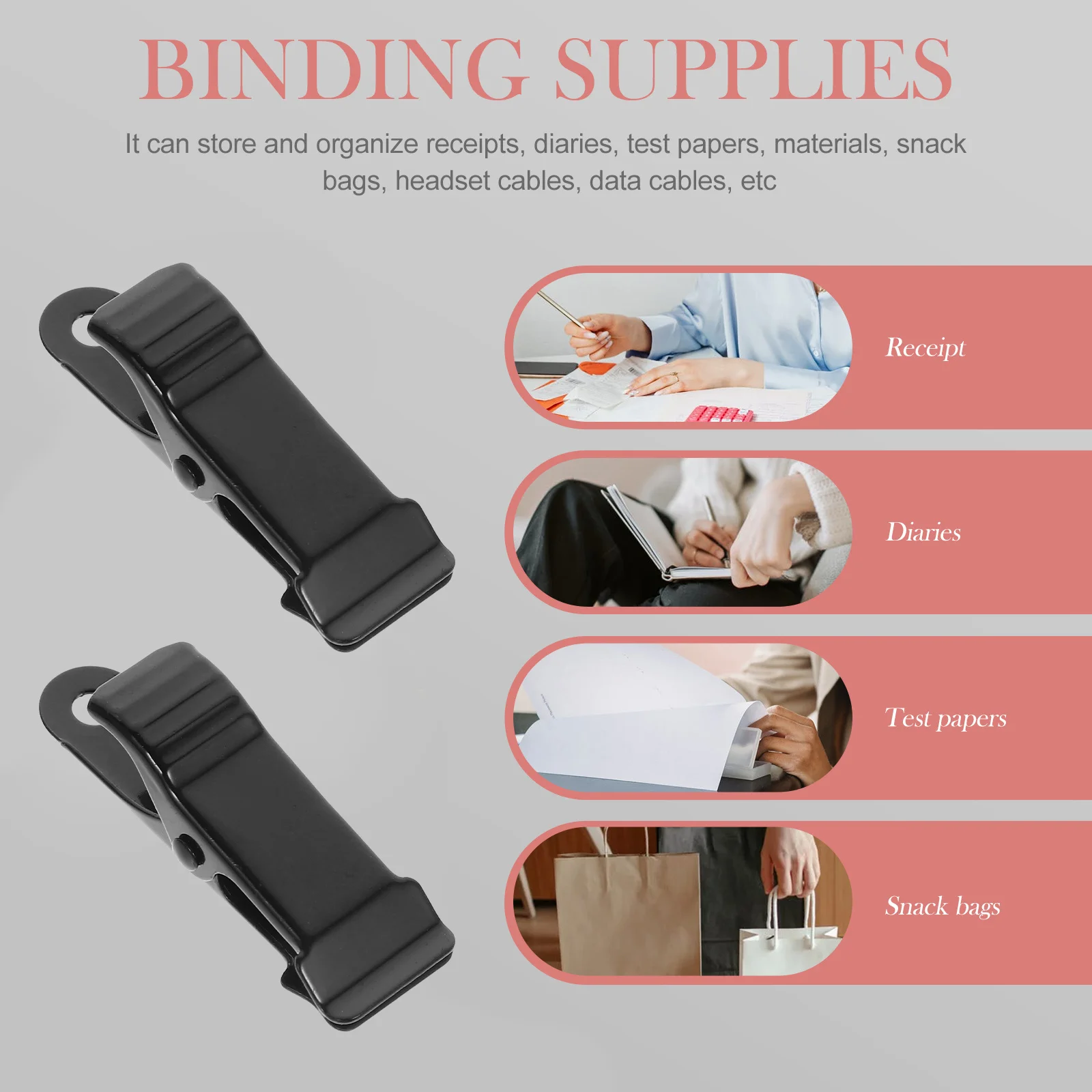 

12Pcs Metal Mini Clips Alligator Clips for Photos Papers Files Crafts DIY Projects Spring Clip Spring Clamps Metal Clip