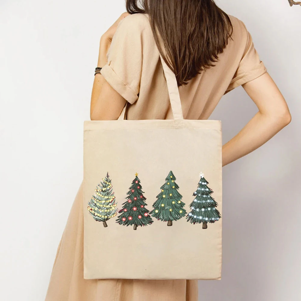 Green Tree Christmas Womens Handbags Christmas Tree Women’s Handbag Holiday Winter Women Handbag Christmas Colour Tote Bag Women