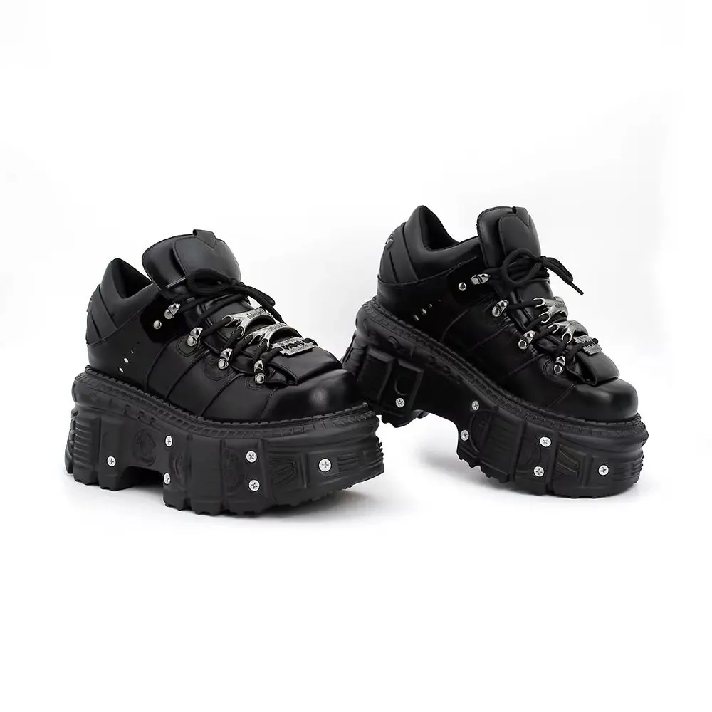 New Men's and Women's Lace-ups To Increase Punk Style Platform Shoes Women's Shoes Punk Shoes for Men and Women, High Street,