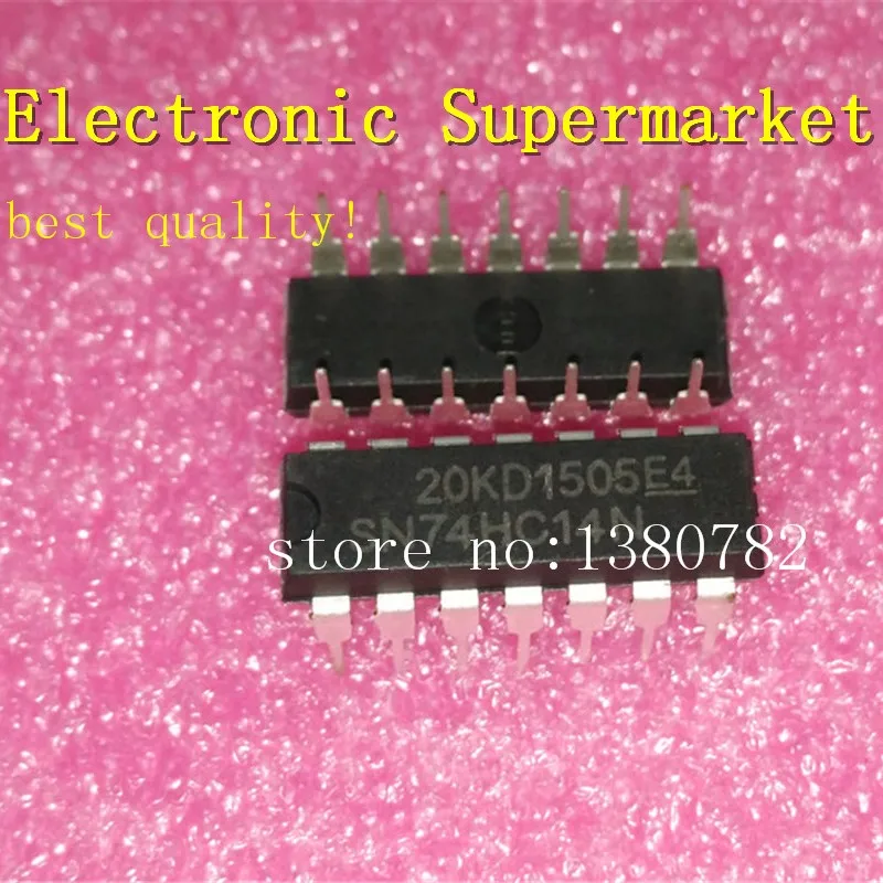 Free Shipping 100pcs/lots 74HC14N SN74HC14N DIP-14 New original  IC In stock!