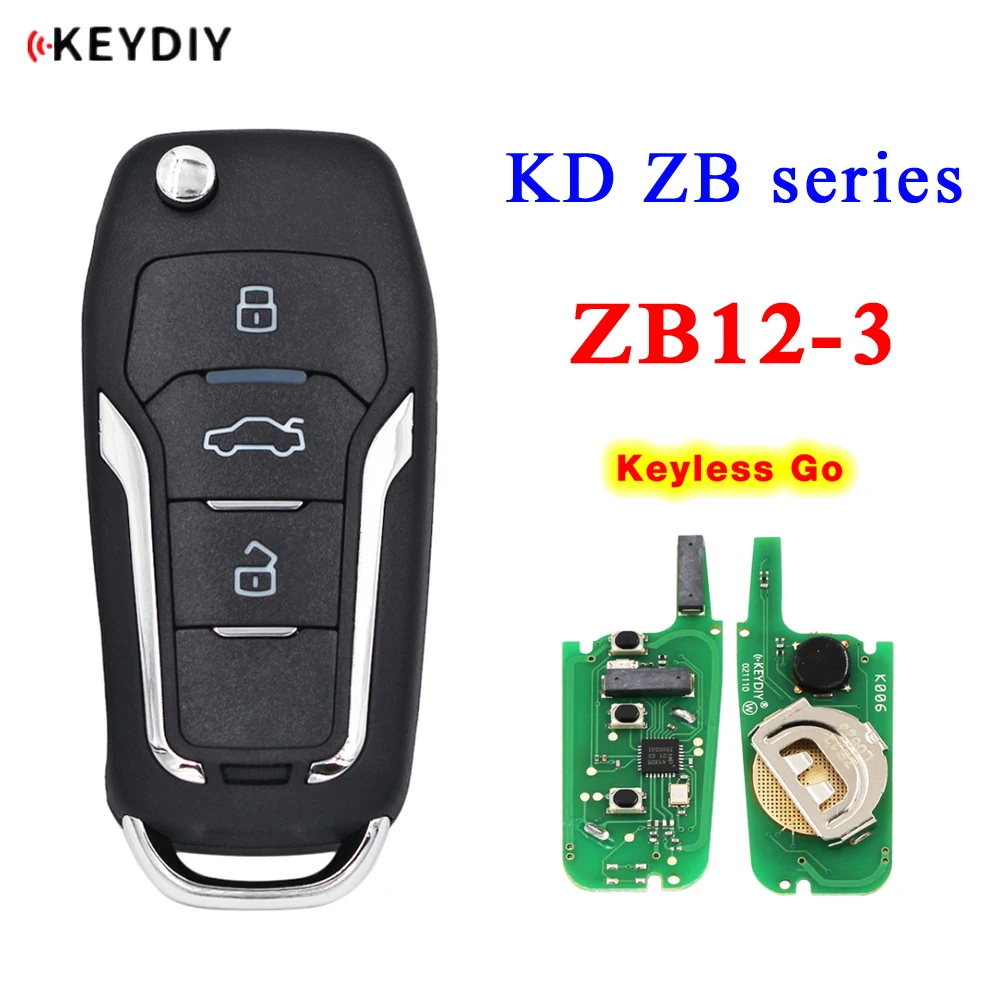 

KEYDIY Universal ZB Series Remote ZB12-3 KD Smart Key for KD-X2 KD Car Key Replacement for Ford