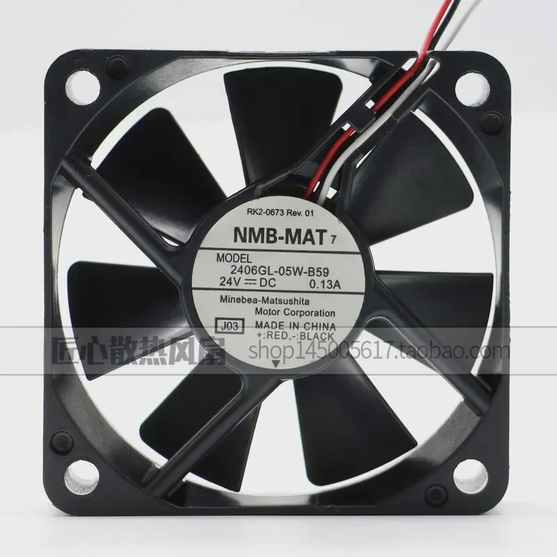 

Original NMB-MAT 2406KL-05W-B59 24V 0.13A 6 cm CNC Machine Tool Cooling Fan for NMB-MAT