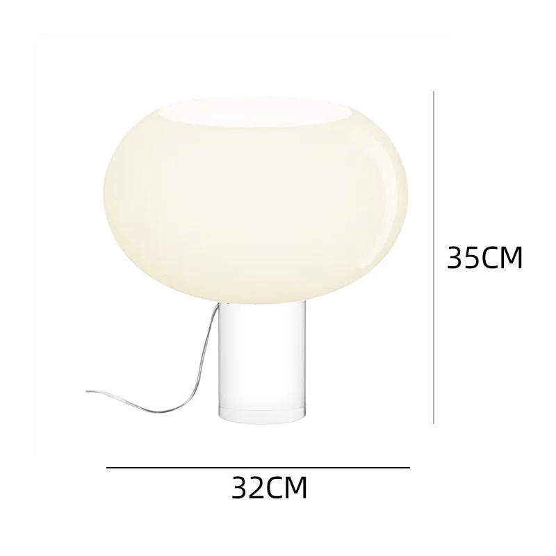 Buds tafellamp Retro wit glazen bureaulamp Romantisch Scandinavisch huis Woonkamer Eettafel Studeerkamer naast sfeerlamp