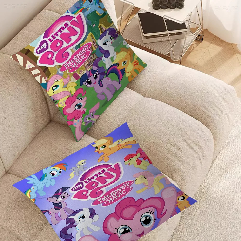 Animation M-My L-Little Pony Pillow Gifts Home Office Furnishings Bedroom Sofa Car Cushion Cover Case 45x45cm