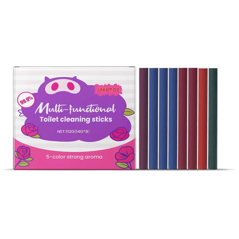 

Jakehoe Multi Functional Toilet Cleaning Sticks Odor Removal Stain Dirt Cleaning Fresh Scent Household Toilet Cleaner Sticks