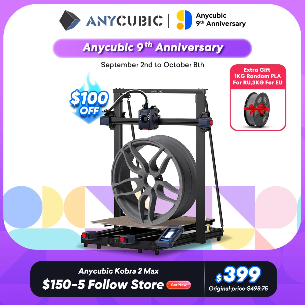 ANYCUBIC Kobra With FDM 2 Large Supported Anycubic Print