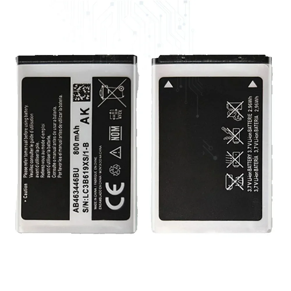 AB463446BU AB553446BU AB043446BE Battery for Samsung GT-C3520 E1228 GT-E2530 E339 C3300K X208 B189 B309 GT-E2330 C5212 Batterie