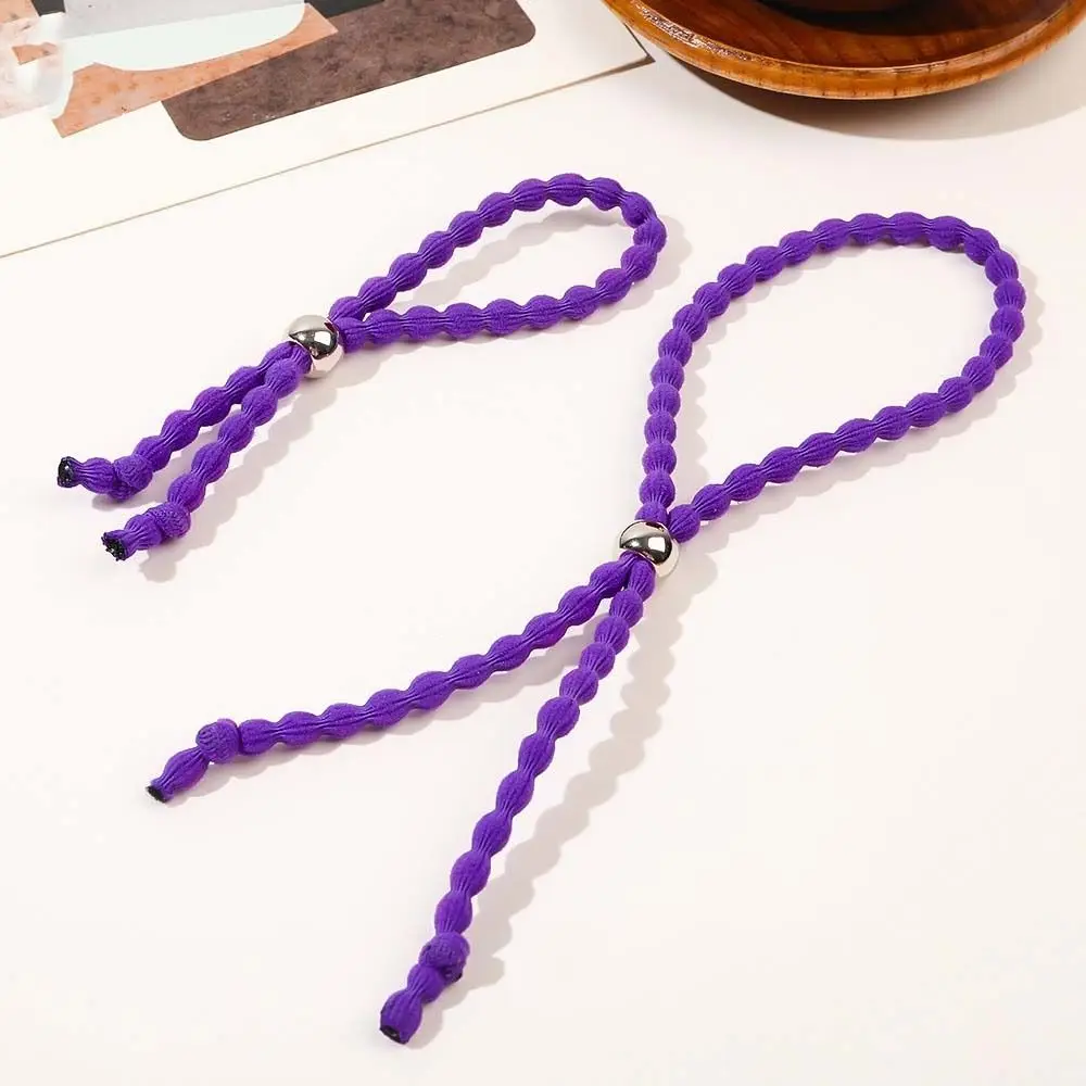 Bubble Beaded Beads Elastic Hair Bands Drawstring Reduce Headaches Adjustable Lazy Hair Rope Comfortable Scrunchies