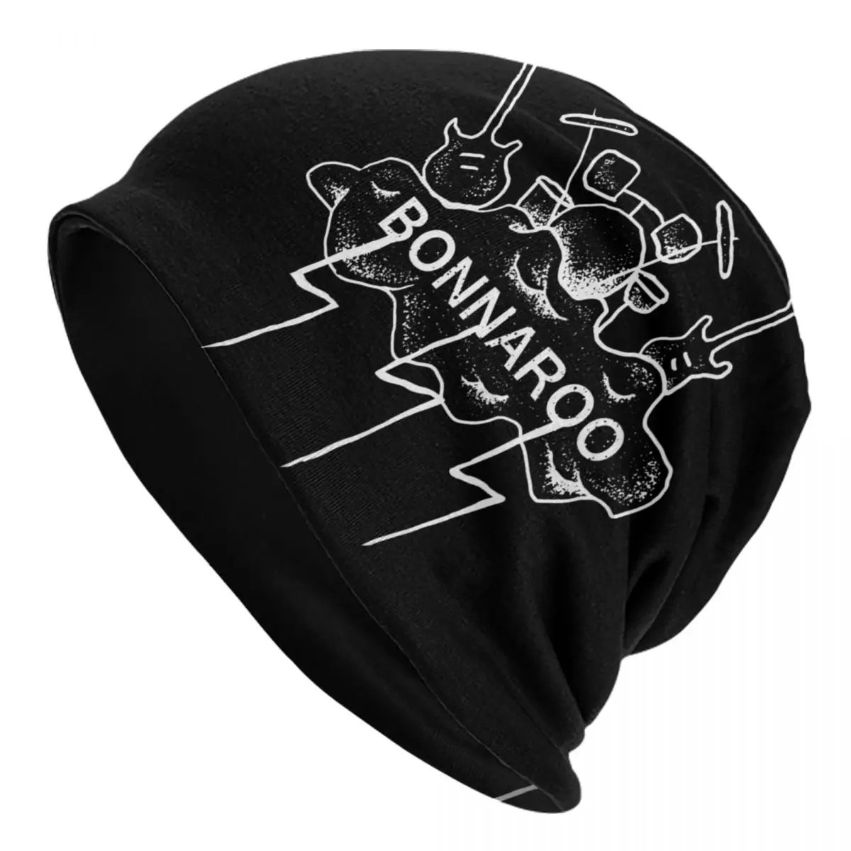 Bonnaroo Skullies Beanies Caps White Thin Hat Autumn Spring Bonnet Hats Men Women's Hip Hop Ski Cap