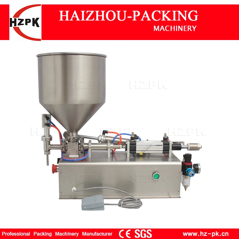 HZPK Small Volume Liquid and Paste Filling Machine Food Grade 304 Stainless Steel 3-20ml Packaging Ketchup Honey Cream Shampoo