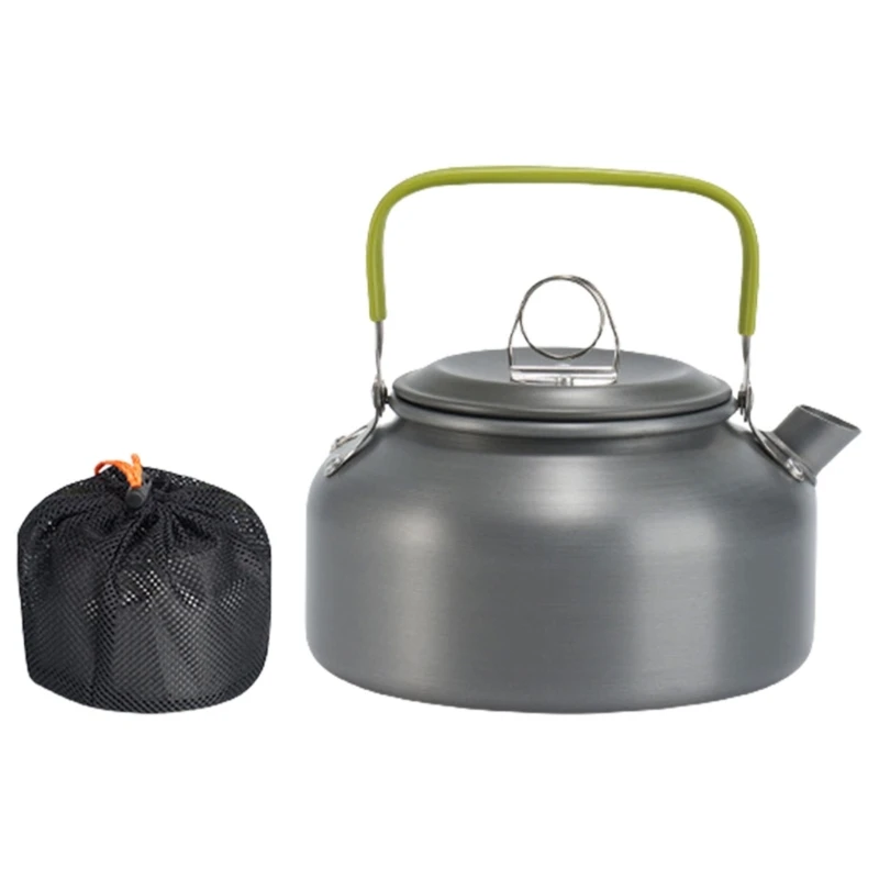 Camping Pots Water Boilers Outdoor Aluminum  Alloys Teas Kettle Portable Teapot Hanging Pots Cookware for Camping, Travel