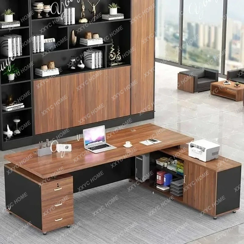 

LCorner Storage Office Desk Gaming Bedroom Luxury Drawers Laptop Office Desk Computer Home Modern Furnitur