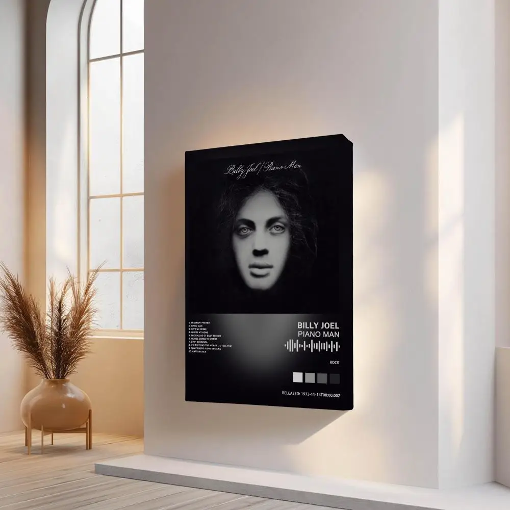 Billy Joel  Painting Calligraphy Inner Frame Album Cover Art Coffee House Bar Room Wall Decor