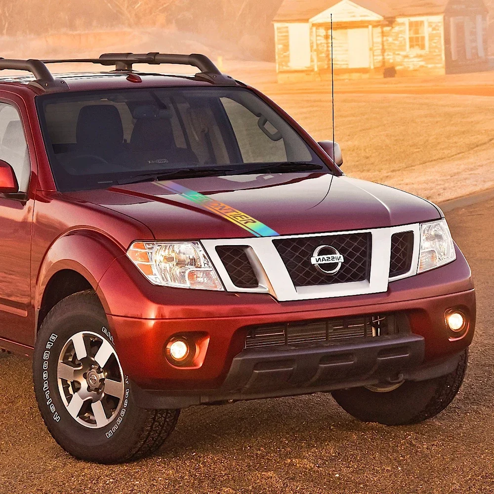 لاقط هود ملصق لنيسان فرونتير NP300 D40 D22 شاحنة الفينيل المشارب ديكور غطاء سيارة نمط ملصق مائي ضبط السيارات اكسسوارات #3