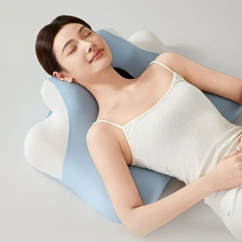 Slow Rebound Memory Foam Orthopedic Pillow Detachable Multifunctional Neck Cushion for Bed Sofa Side Sleeping Cervical Pillows