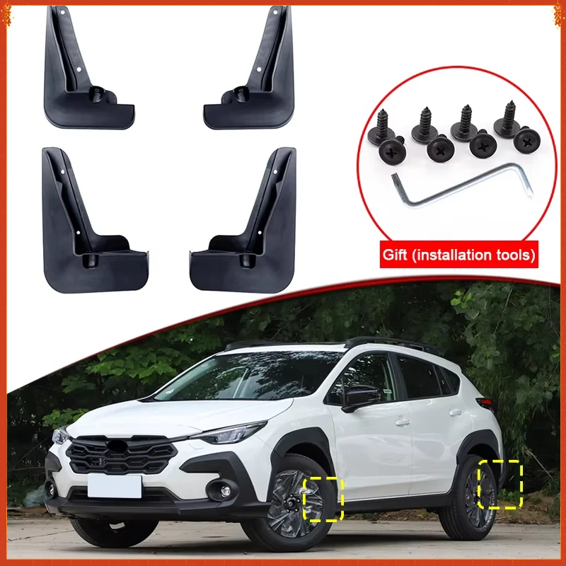 

Car Styling ABS Car Mud Flaps Splash Guard Mudguards MudFlaps Front Rear Fender Auto Accessories For Subaru Crosstrek 2024 2025