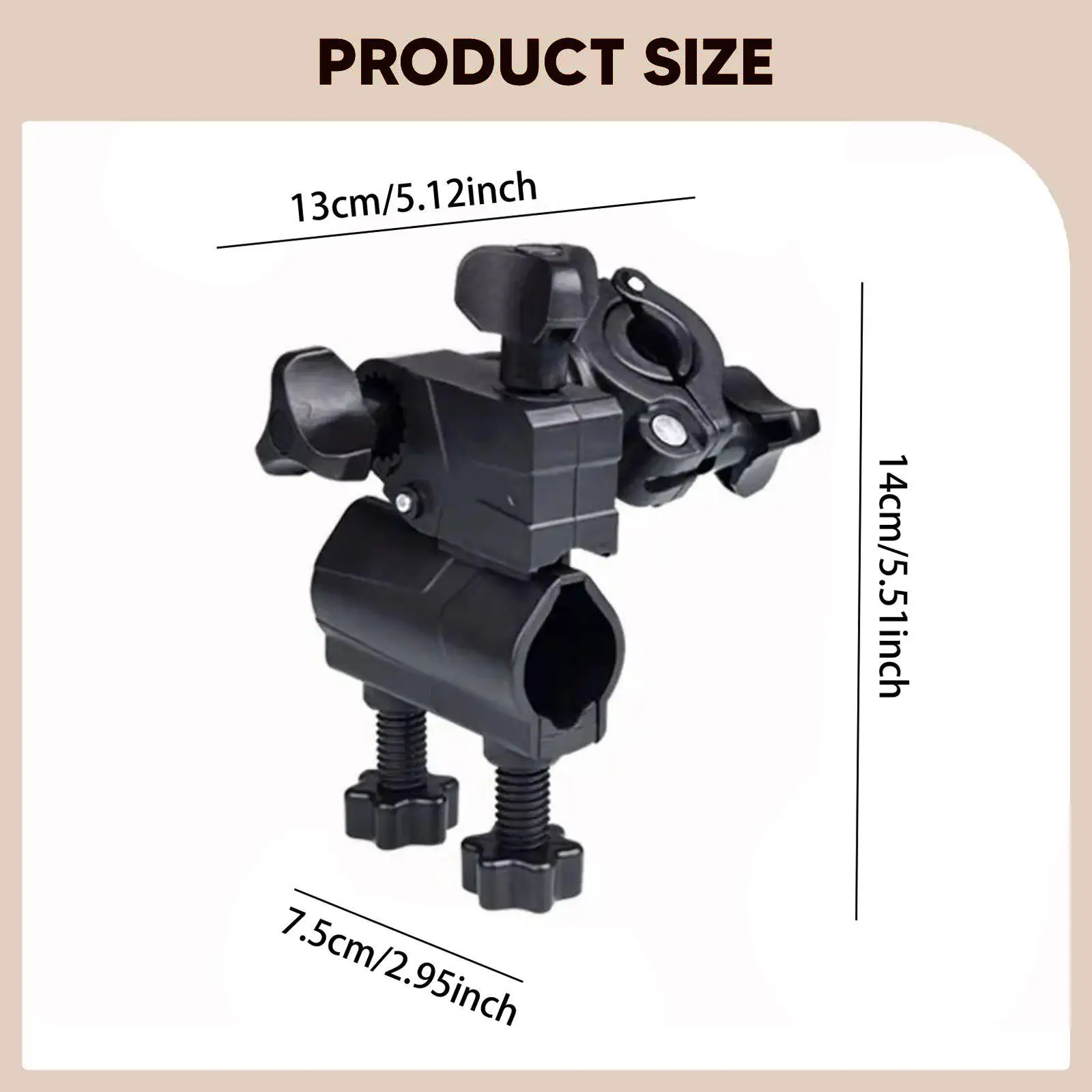

High Strength Plastic Fishing Rod Stand Support Adjustable Chair Mount for Boat or Shore Fishing