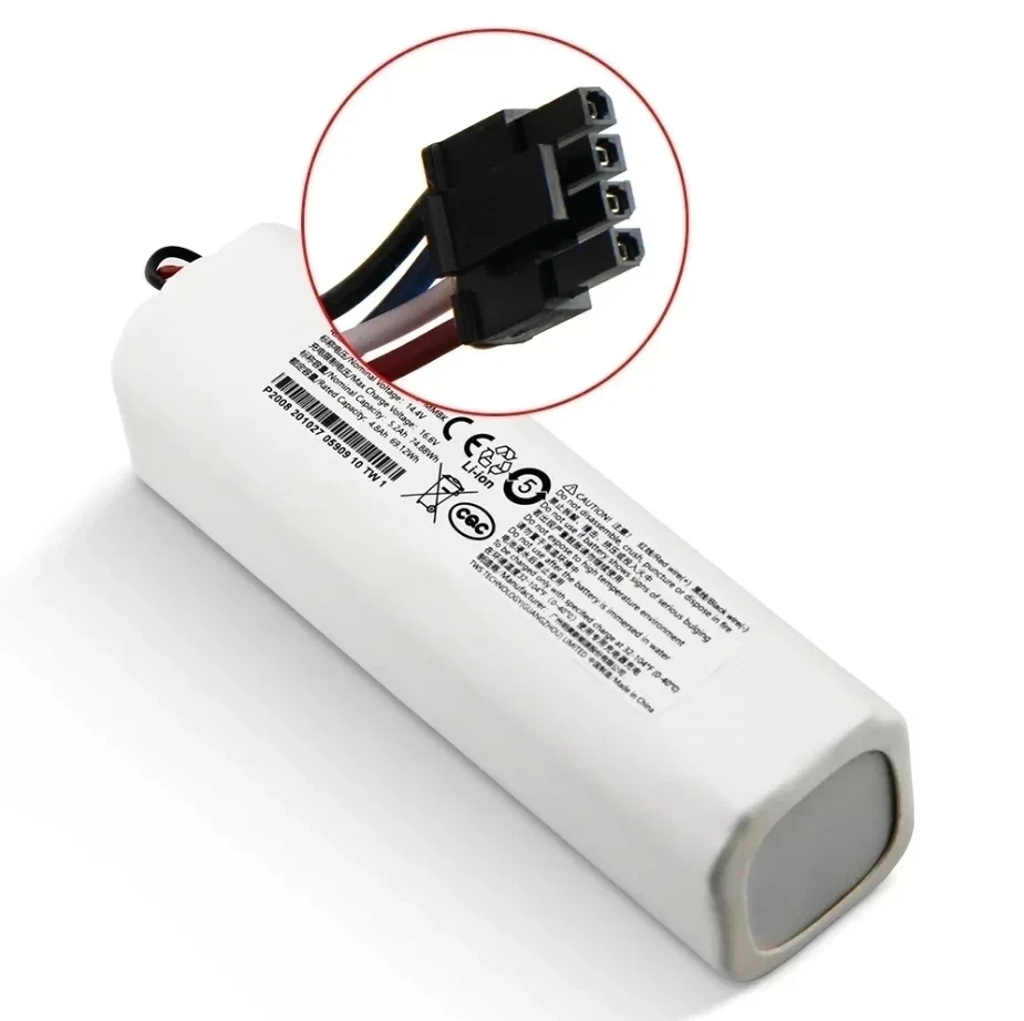 Bateria de substituição para aspirador robótico, bateria original para Dreame F9, D9, L10 Pro Plus, RLS3, RLS5, RLS5L, RLS5D Parte, 14.4V, 6500mAh