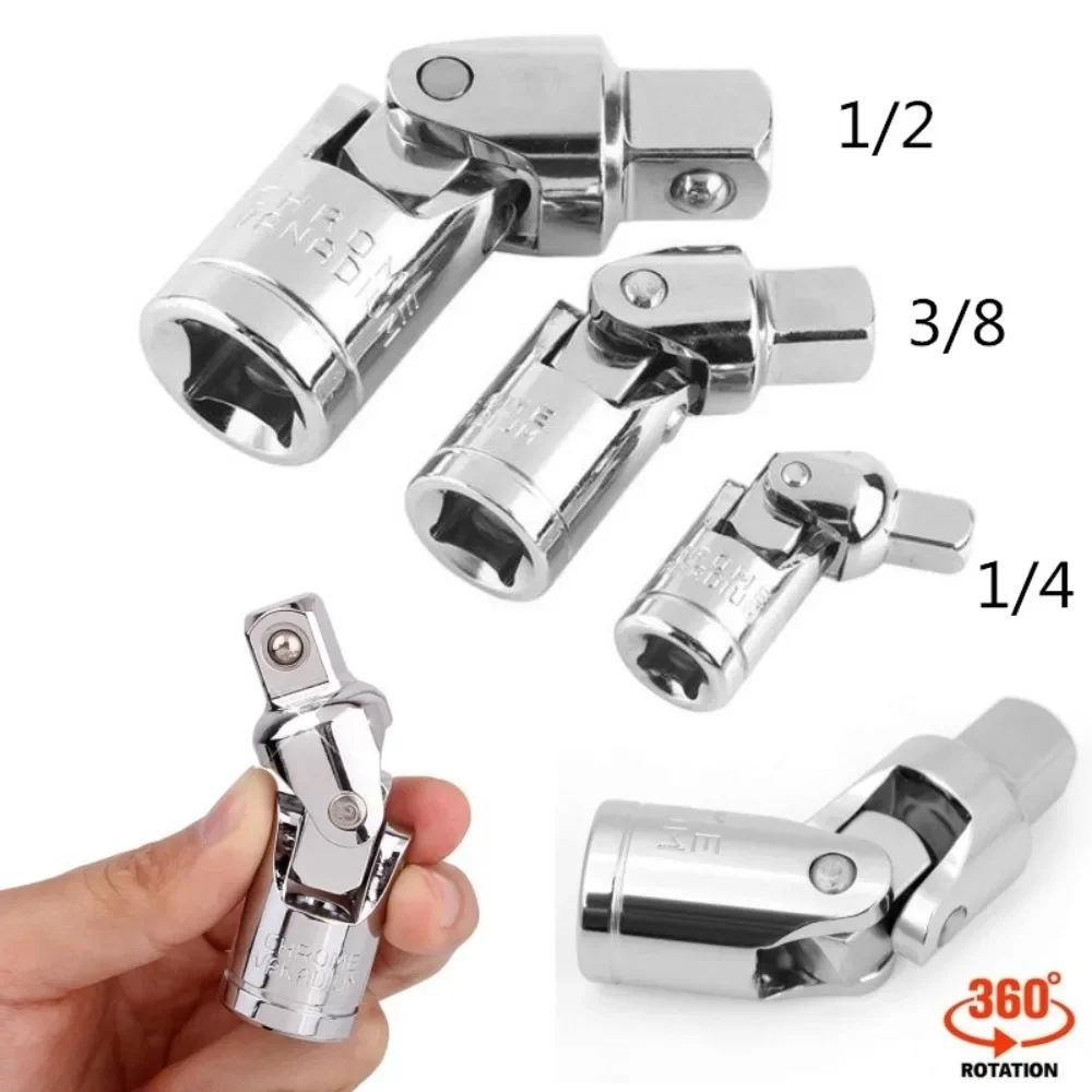 

1/2 3/8 1/4 Inch Drive Swivel Universal Joint Air Impact Socket Hand Tools Handcuff key degree tool Toll Torque wrench tool set