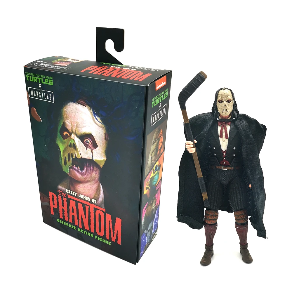شخصية NECA Tmnt Teenage Mutant Ninja Turtles X Universal Monsters Casey Jones As The Phantom Ultimate Action Figure