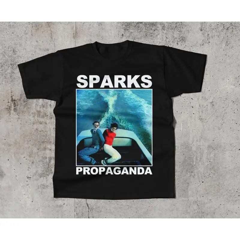 

Черная хлопковая футболка Sparks Band Propaganda, все размеры для фанатов