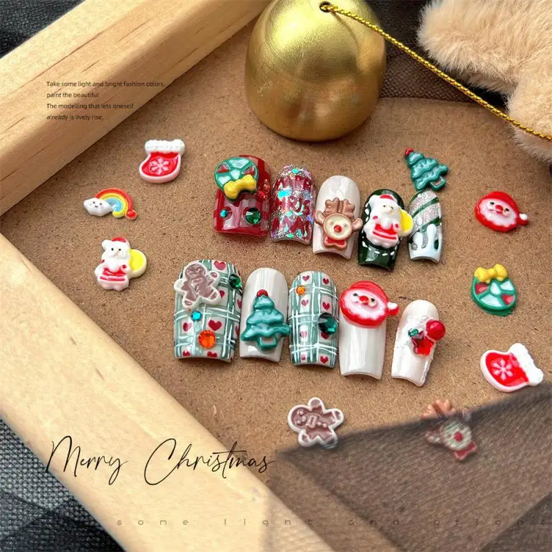 Cartoon Manicure Accessories Lasting No Deformation High Quality Reusable Durable Holiday Manicure Nail Accessories Water Proof