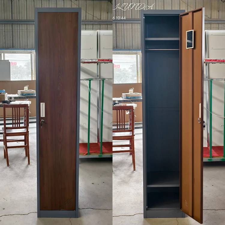 رخيصة ألميرا الشخصية تشانغ غرفة الصالة الرياضية مكتب المنزل بيع خزانة الصلب مفتاح قفل باب واحد خزانة خزانة معدنية #6