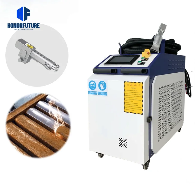Portable 1000W/2000W/3000W Handheld Laser Cleaner Fiber Laser Cleaning Machines for Wood Metal Rust Removal Paint & Oxide Sale