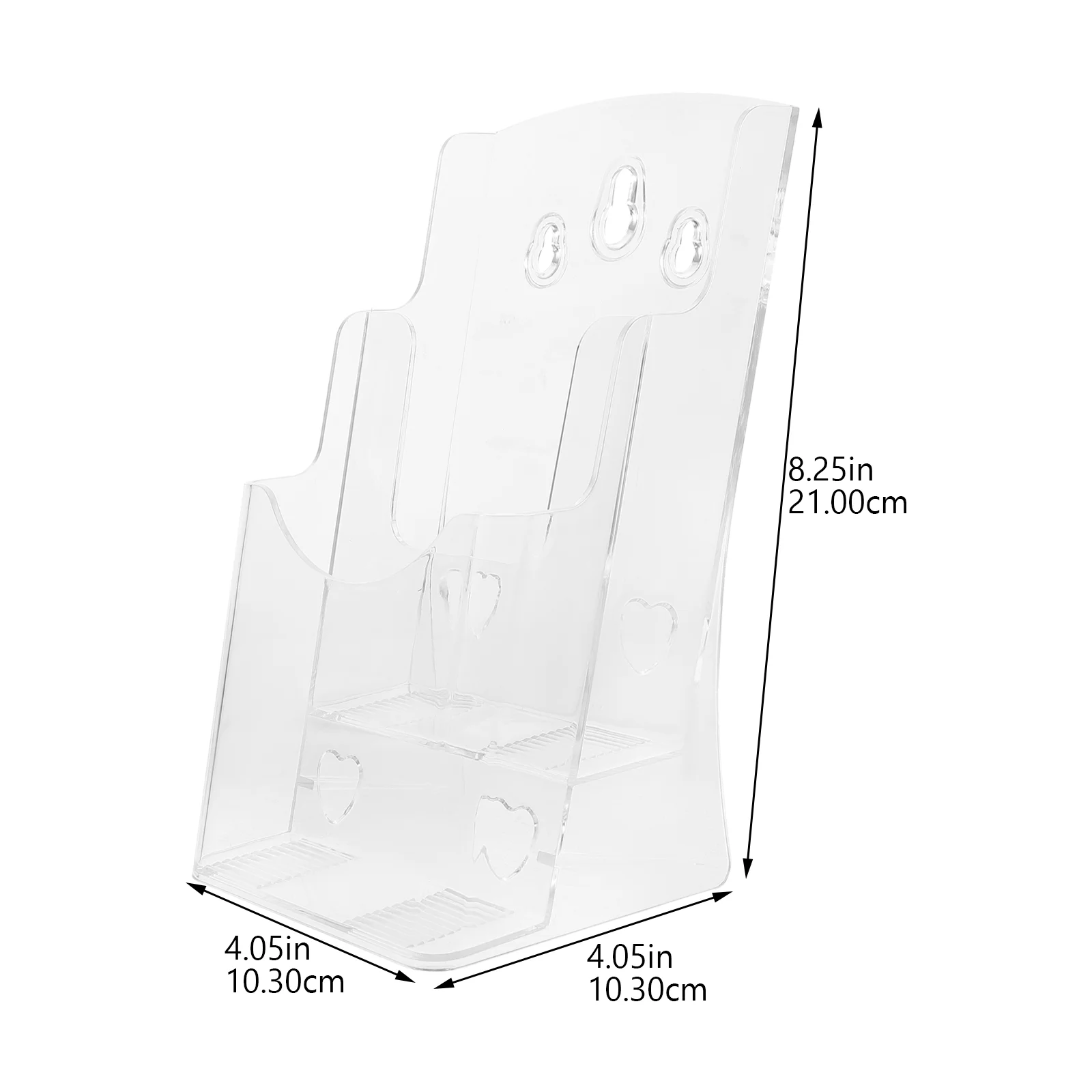 Desktop Pamphlet Holder Tabletop Brochure Rack Data Clear Countertop Display