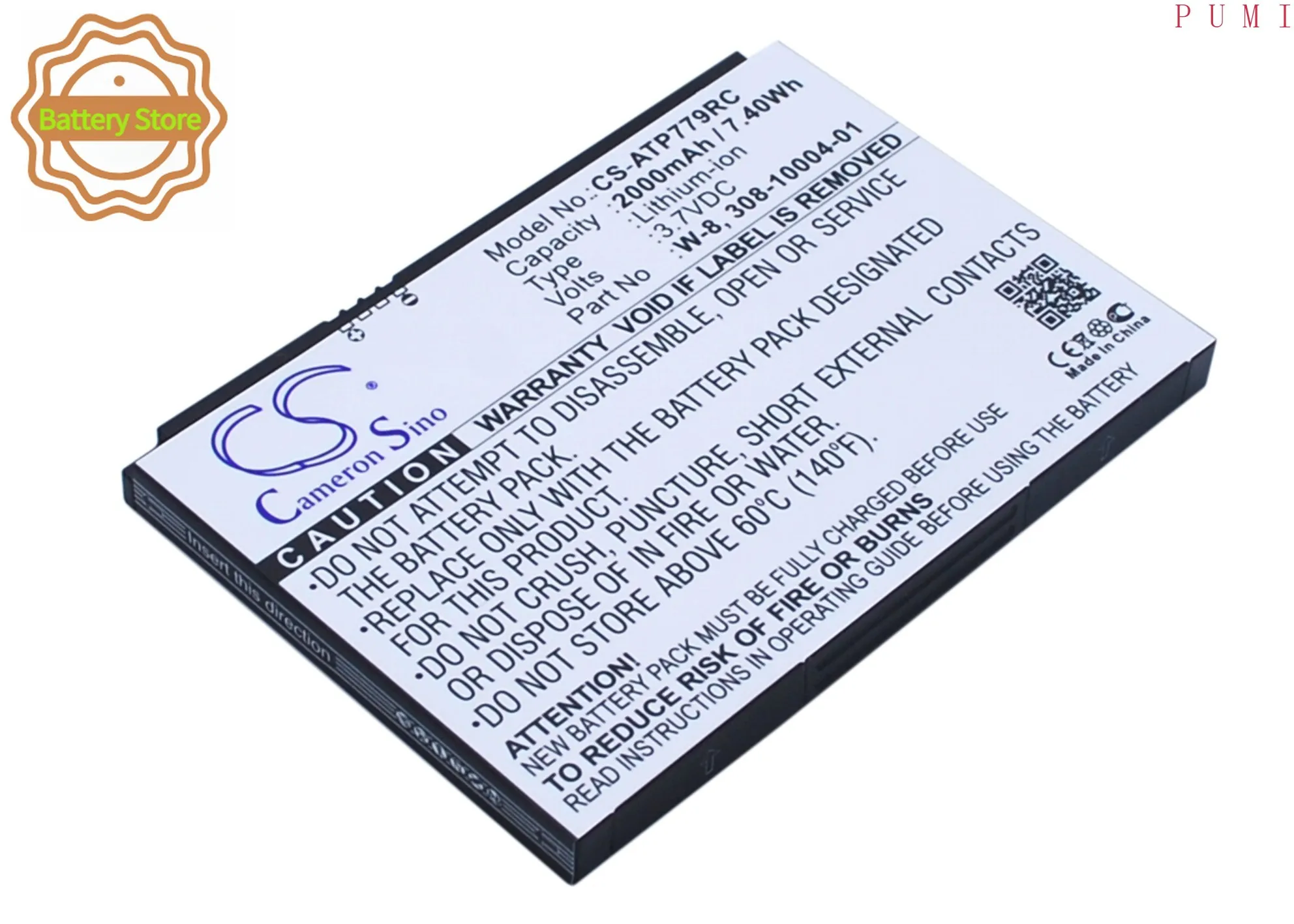 CS Replacement Battery for Netgear AirCard 790,AirCard 790s,AC790S,irCard 779S 4G,AC779S,NTGR779ABB,Fu PN:W-7 2000mAh / 7.4Wh