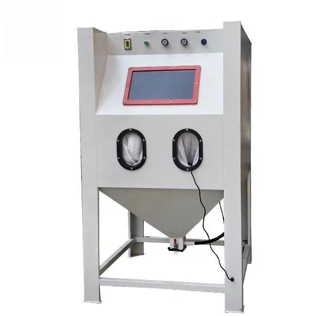 1010 Simple Operation Dry Hand Sandblasting Machine Large Dustless Vertical Sandblasting Machine