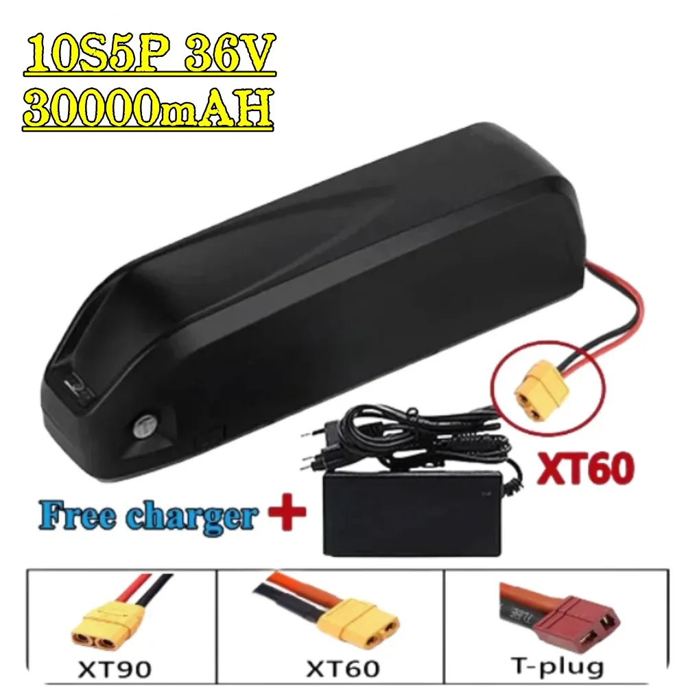 Original Hailong battery 36V 30A BMS 350W 500W 750W 1000W 18650 cell electric bicycle battery shipping gift charger