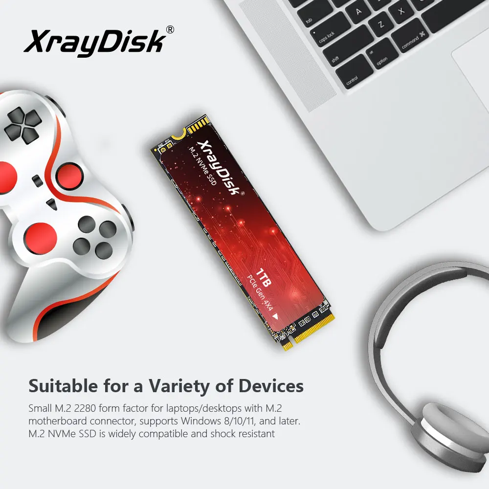 Xraydisk M.2 2280 SSD 1tb 2tb  SSD M2 NVMe PCIe 4.0 x4  NVMe SSD Drive Internal Solid State Disk for PS5 Desktop & Laptop