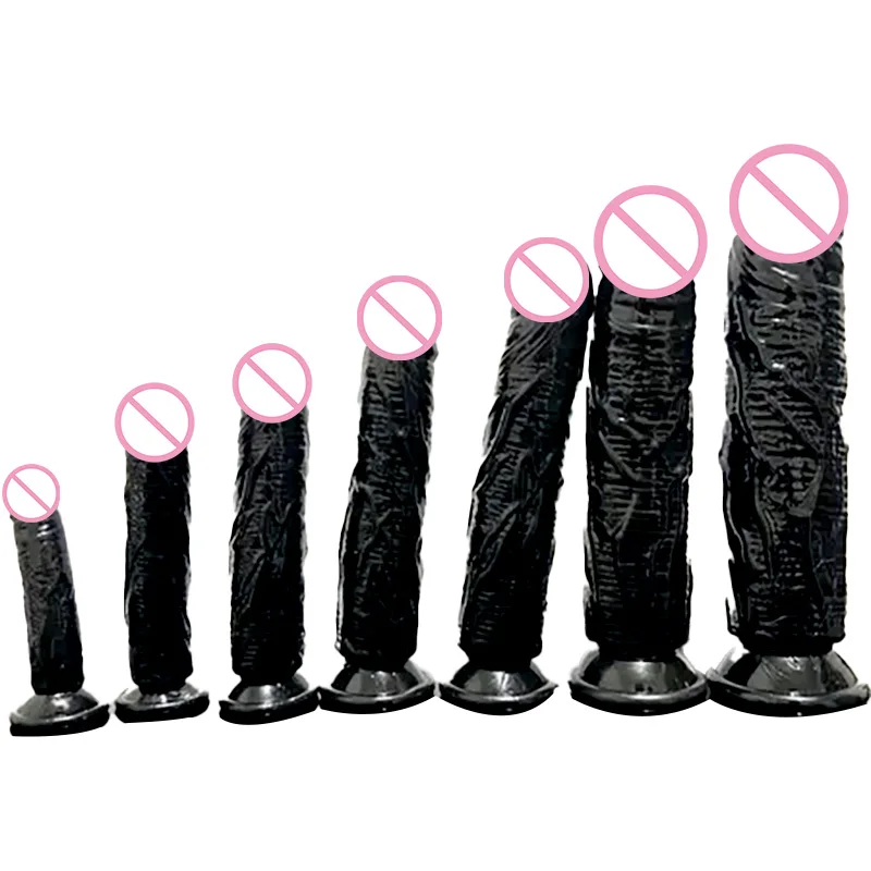 Black Soft Dildos Big Penis Dick Adults Ealistic Sex Products Toys for Woman Gode Anal Penis Dildo Consolador with Suction Cup