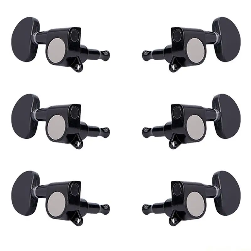 31BE 6Pcs 3L3R Sealed Guitar Tunings Pegs Tuners Machine Head Knob Guitar String Tunings Peg Guitar Replacement Part