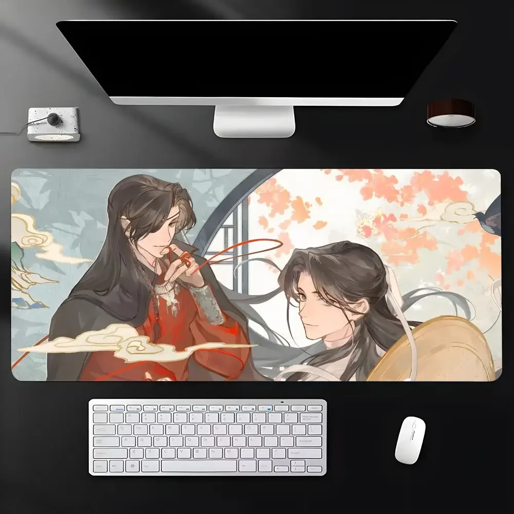 Heaven Official's Blessing Mu Qing Mouse Pad Large Gaming Mat, Waterproof, Non-Slip, Stitched Edge