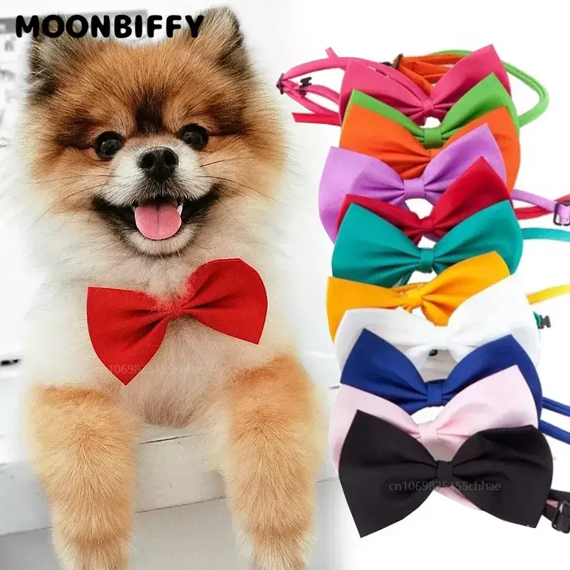 Pet Dog Cat Necklace Adjustable Strap for Cat Collar Dogs Perro Accessories Pet Dog Bow Tie Puppy Bow Ties Dog Pet Supplies