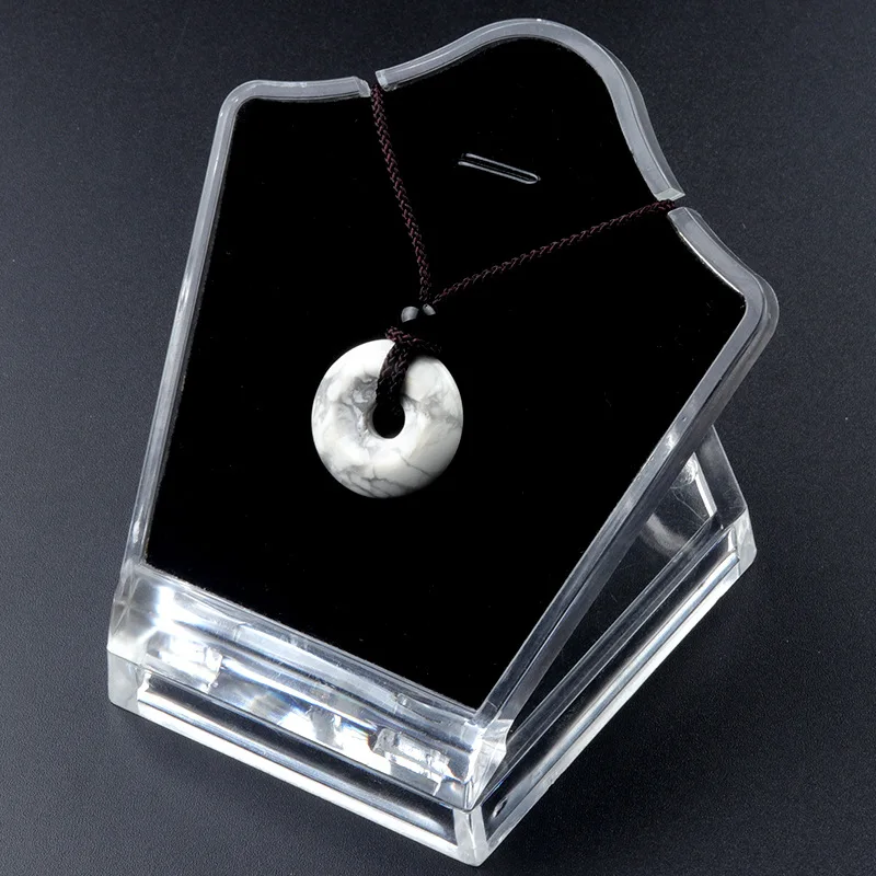 20 mm Kreis Donut Heilkristalle Halskette Natürlicher Chakra Edelstein Stein Amulett Glücksmünze Donuts Charm Schutz Quarz Achat – Detail 16