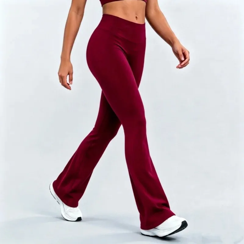 NEW Flares Scrunch Booty Women's Gym Leggings Seamless Fitness Workout Yoga Trousers Squat Proof Fashion Flared Pants
