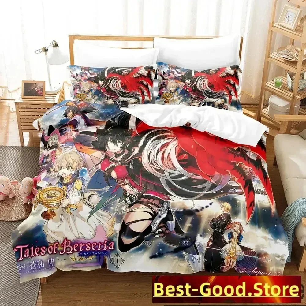 

3D Print Tales of Berseria Bedding Set Boys Girls Twin Queen King Size Duvet Cover Pillowcase Bed boys Adult Home Textileextile