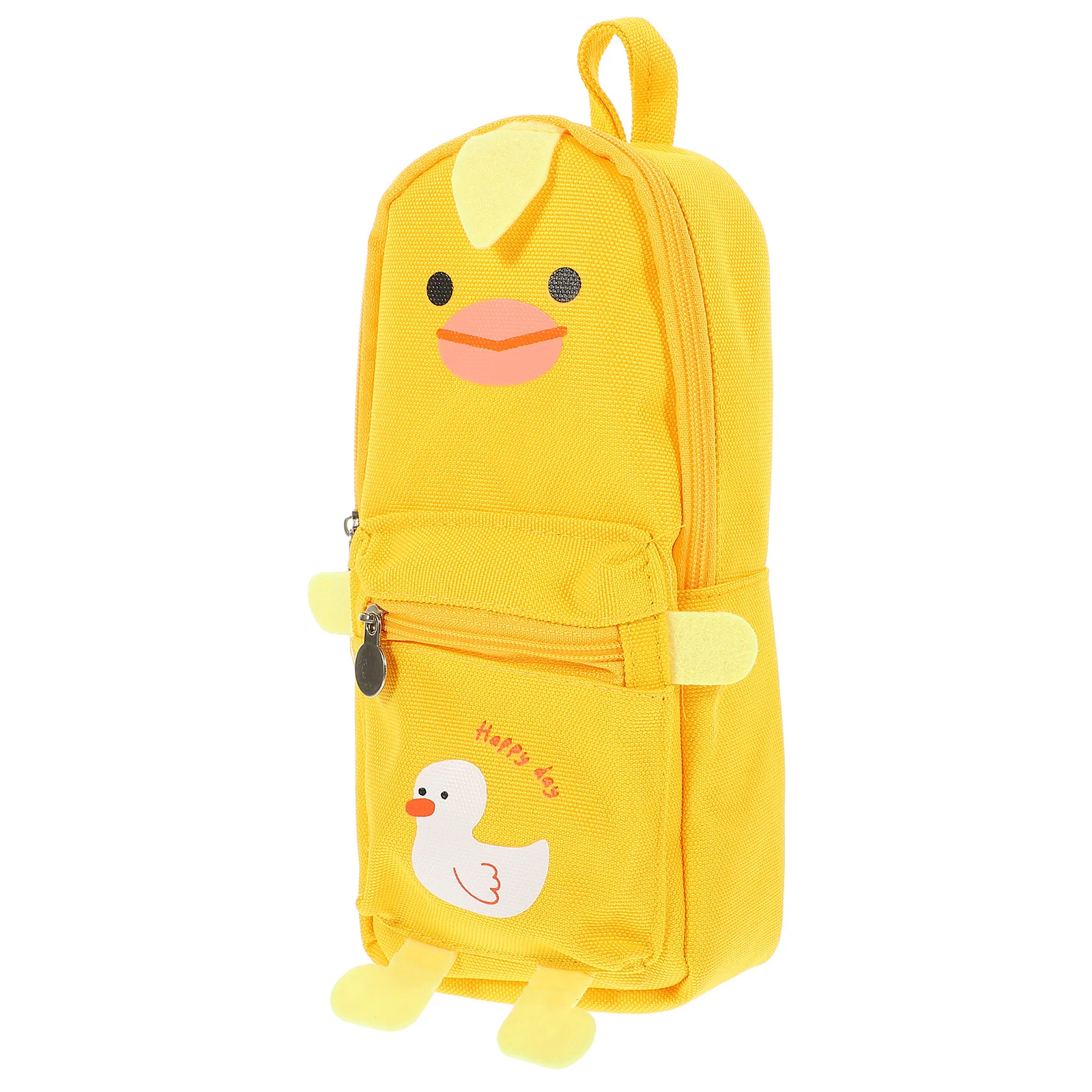 Canvas Stationery Bag Pencil Storage Supplies Wear-resistant Zipper Pouch Girl Student