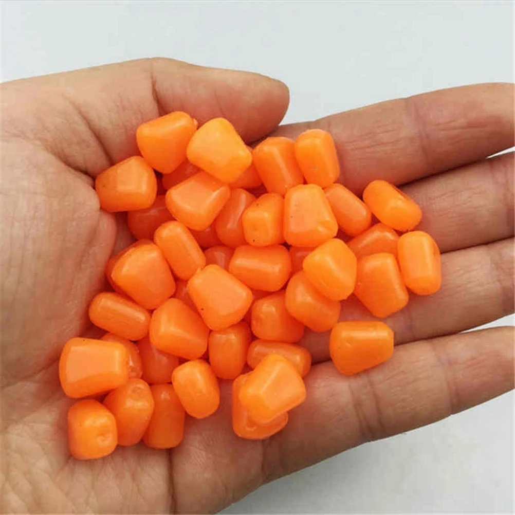 

50Pcs Realistic Corn Bream Carp Fishing Lures Sweet Taste Baits For Rivers Lakes Ponds Streams Orange