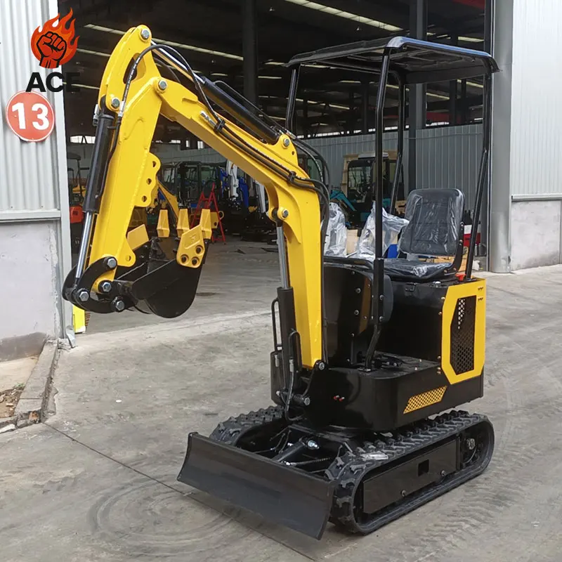 

Free Shipping 1 Ton Mini Excavator Free Parts Kubota Engine Small Digger New Micro Bagger Crawler Excavators For customized