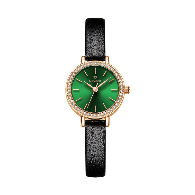 New Starry Sky Quartz Watch for Women with Diamond Studded Hot Waterproof Design and Leather Strap Wristwatch